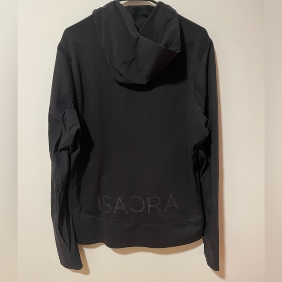 Isaora Taped Seam Hoodie Black on Black Men’s M - Picture 8 of 13
